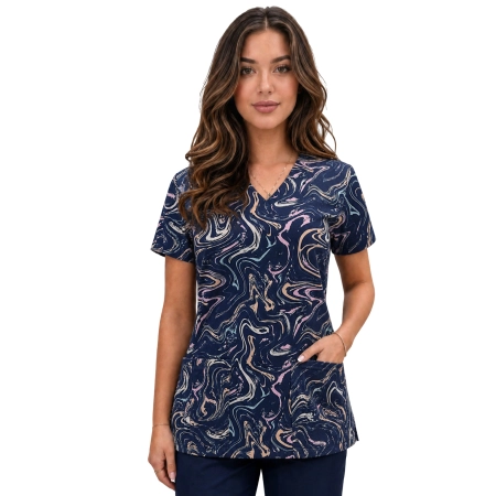 Bluza medyczna W16 elastyczna bawełna roz. 3XL – bluza medyczna – bluza lekarska robocza